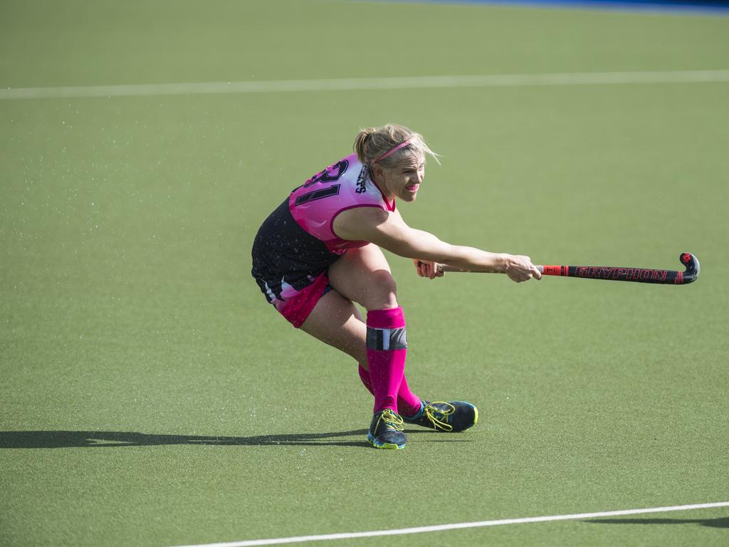 Heidi Phillips for Toowoomba 2 against Townsville in Hockey Queensland Championships at Clyde Park, Saturday, May 1, 2021. Picture: Kevin Farmer