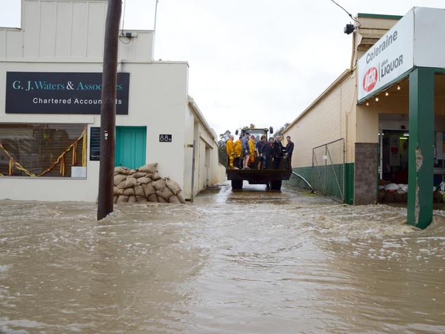 Flash floods hit Coleraine. Picture: Karla Northcott, Weekly Times