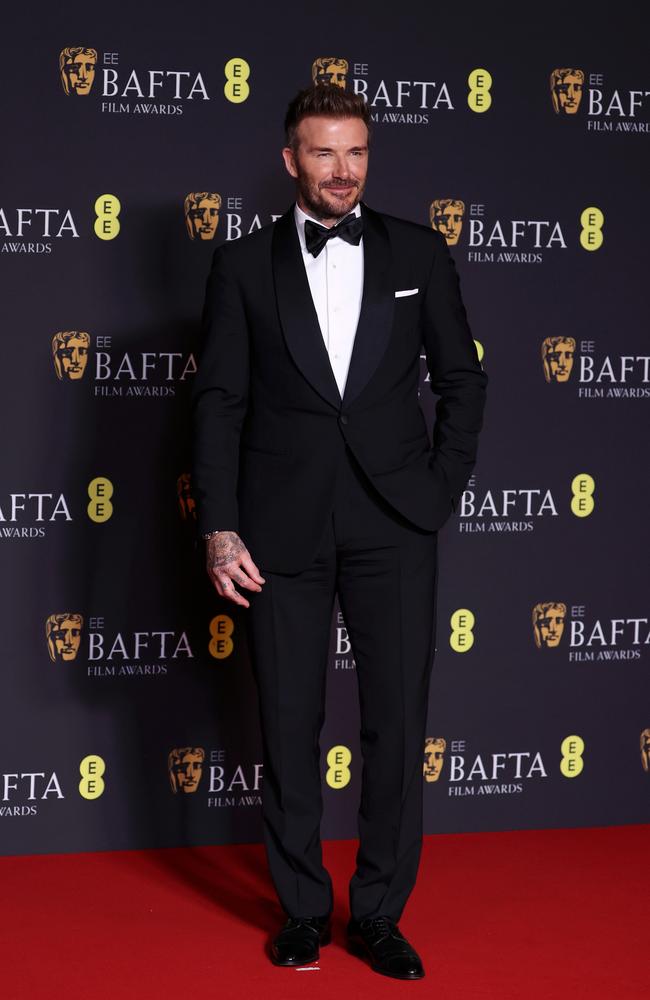 David Beckham presented an award at the event. Picture: Getty Images