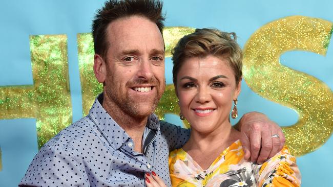 Em Rusciano and her husband Scott Barrow are having a third child together. Picture: Jim Lee