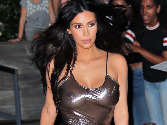 It probably doesn’t help that Kim K walks around like this. Picture: Jackson Lee / Splash News