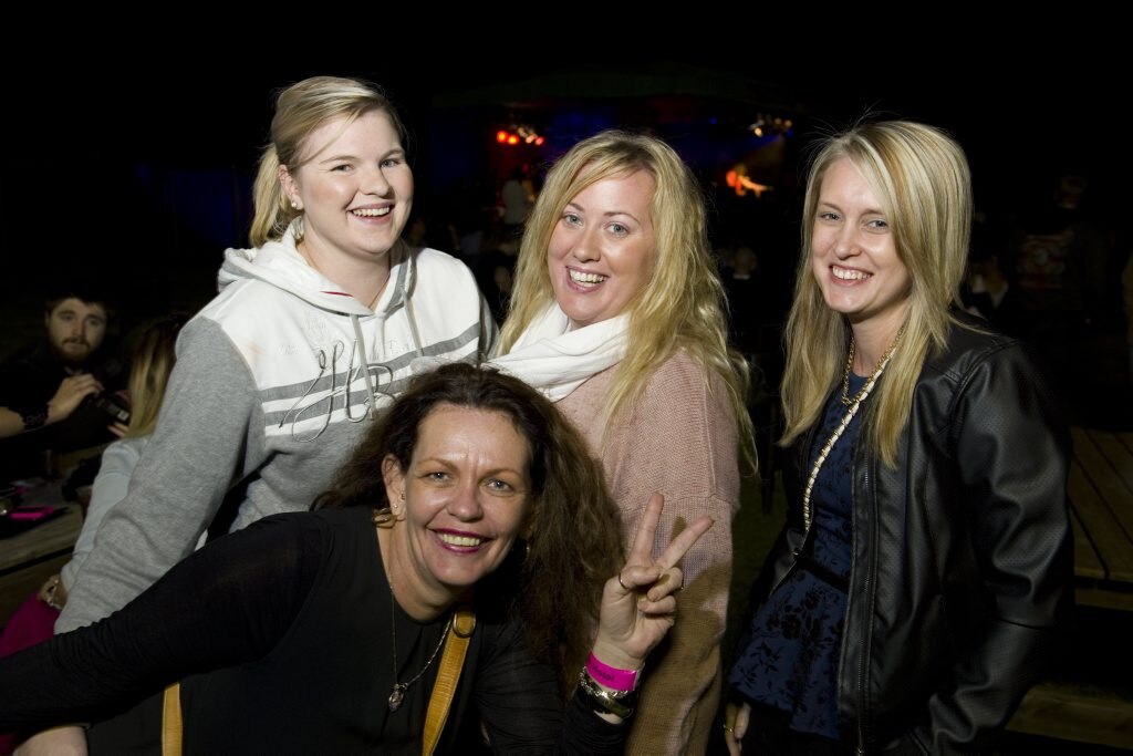 Beth Hart, Renee Brown and Katie Langton with Penny Aldons. Picture: Kevin Farmer