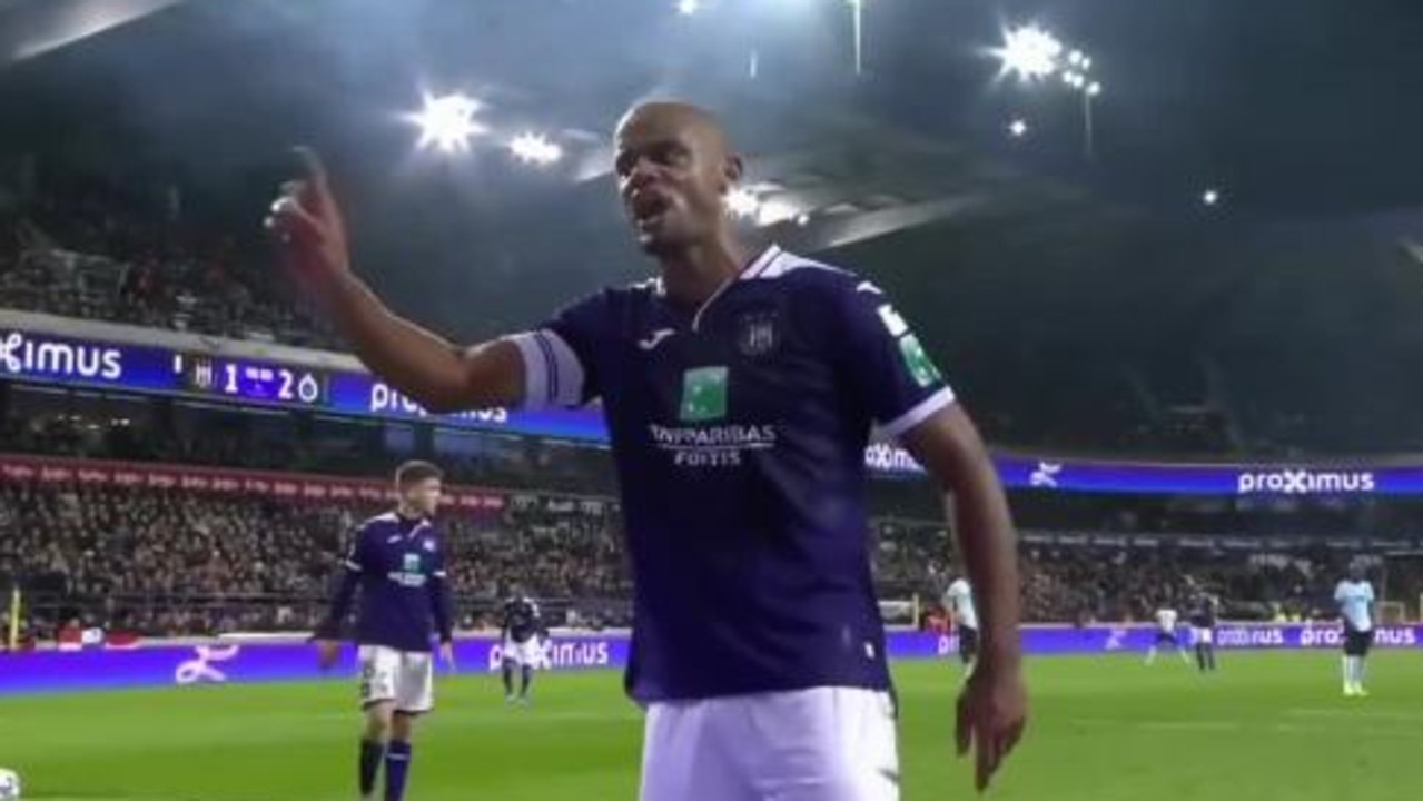 Vincent Kompany berated the supporters behind the goal