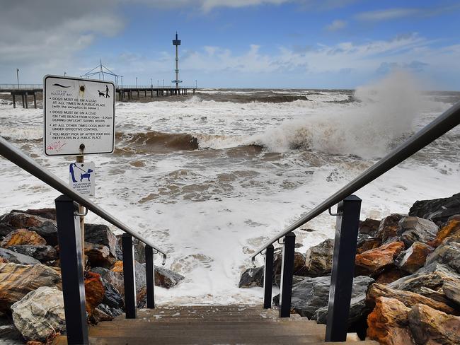 High winds are being blamed for bringing down at least 22 transmission towers in the mid-north on Wednesday with about 80,000 lightning strikes hitting the state, damaging generation facilities. Picture: Daniel Kalisz