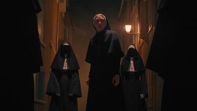 A scene from the horror movie The Nun 2.