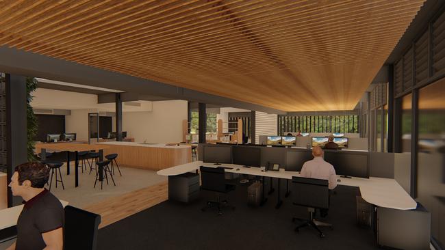 An artist impression of the new HQ for Clarke's Design &amp; Construct at the Logos estate in Arundel