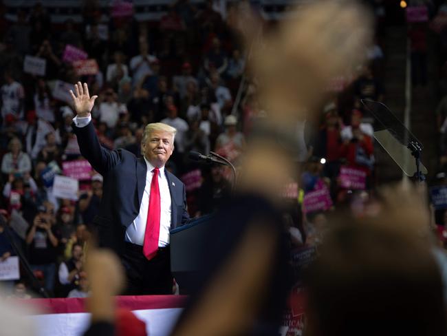 US President Donald Trump is already on his 2020 campaign trail. Picture: AFP