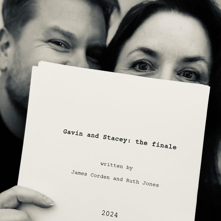 Corden and Jones finished writing the last ever episode in May. Picture: Instagram