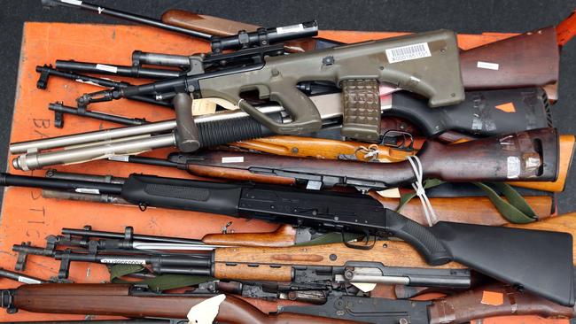 A wide array of guns were handed in during the recent amnesty.