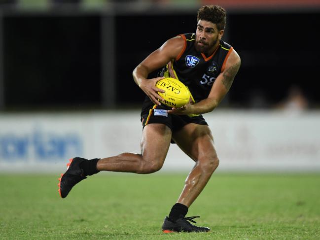 Thunder player Nigel Lockyer Jr. Picture: AFLNT MEDIA