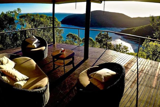 The view from the balcony as this deserted apartment on Keswick Island. Picture: Airbnb