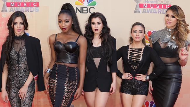 Camila Cabello, from left, Normani Kordei, Lauren Jauregui, Ally Brooke Hernandez and Dinah Jane Hansen, of Fifth Harmony.