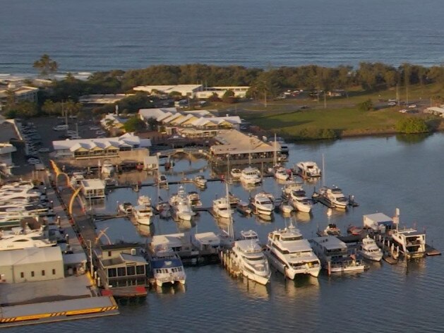 An aerial photo of Mariners Cover - the site where the development is planned.