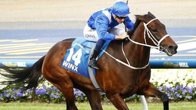 Hugh Bowman on Winx winning the Cox Plate.