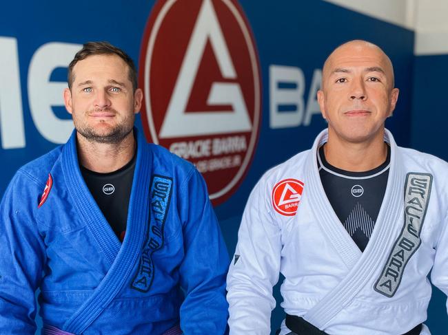 Gracie Barra Caloundra co-owner Aaron Miller and Fabio Bertolli. Photo: supplied.