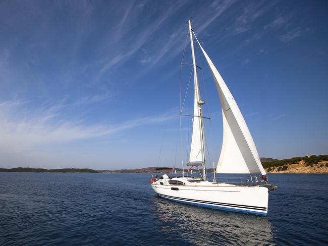 Boat competitor of sailing regatta