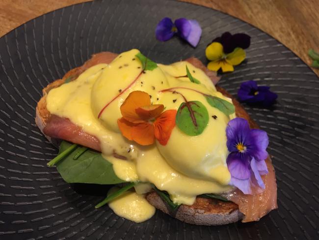 The ARThouse’s eggs benedict. Picture: Jenifer Jagielski.