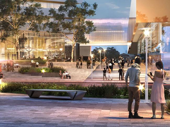 Renders of the $100 million town centre to be constructed at Sunbury South