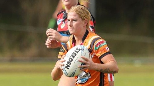 Montgomery has been training with the Sydney Roosters’ NRLW squad. Picture: The Entrance Tigers RLFC