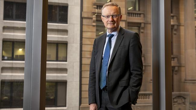 RBA governor Philip Lowe and his board meet on the first Tuesday of the month. Picture: Stephen Cooper