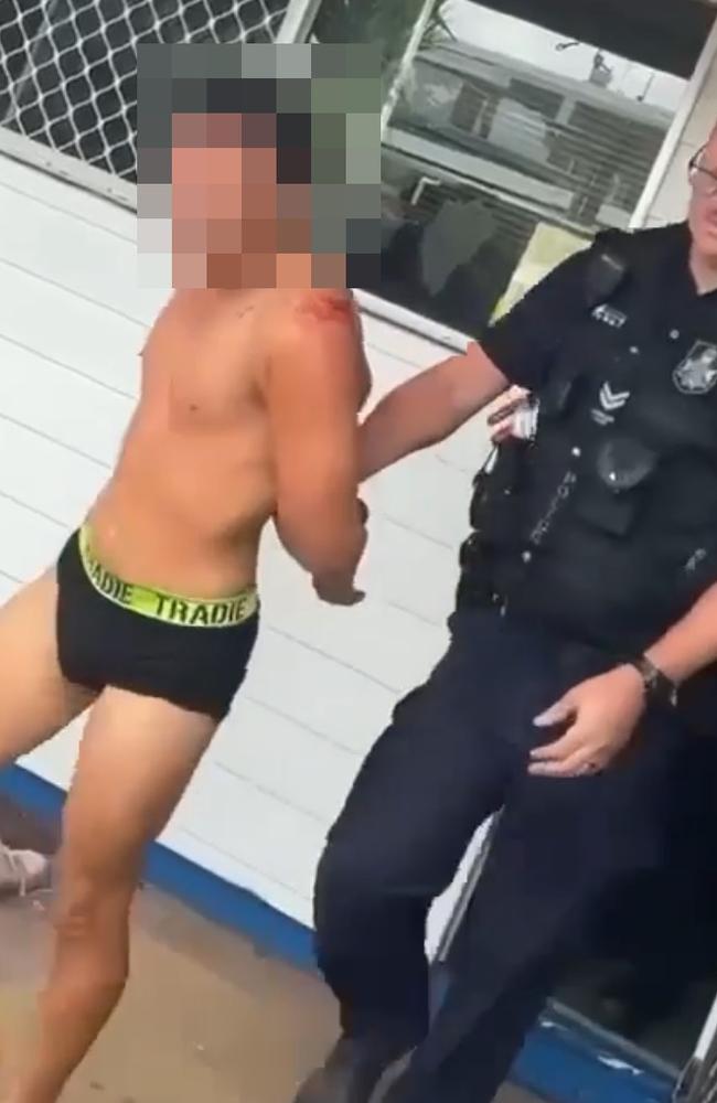 Arrest footage of Tristan James Watson, the man charged over the allege fatal hit and run that claimed the life of Brendan Moreland