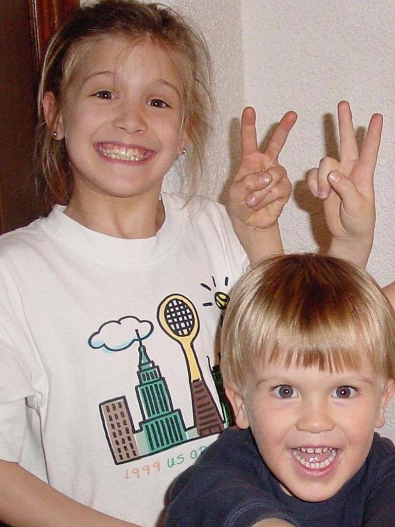 Eugenie Bouchard in a vintage 1999 US Open T-shirt.