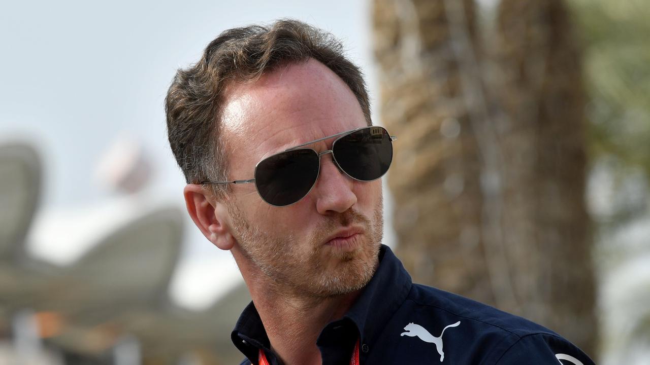 Red Bull boss Christian Horner made a cheeky remark about Lewis Hamilton’s response after winning the 2020 World Championship. (Photo by Andrej ISAKOVIC / AFP)