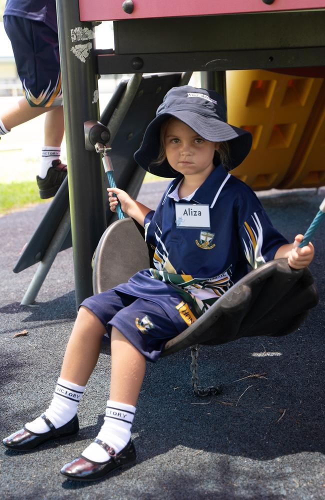 Aliza Goodman at Victory College's first day of class. January 22,2024. Picture: Christine Schindler