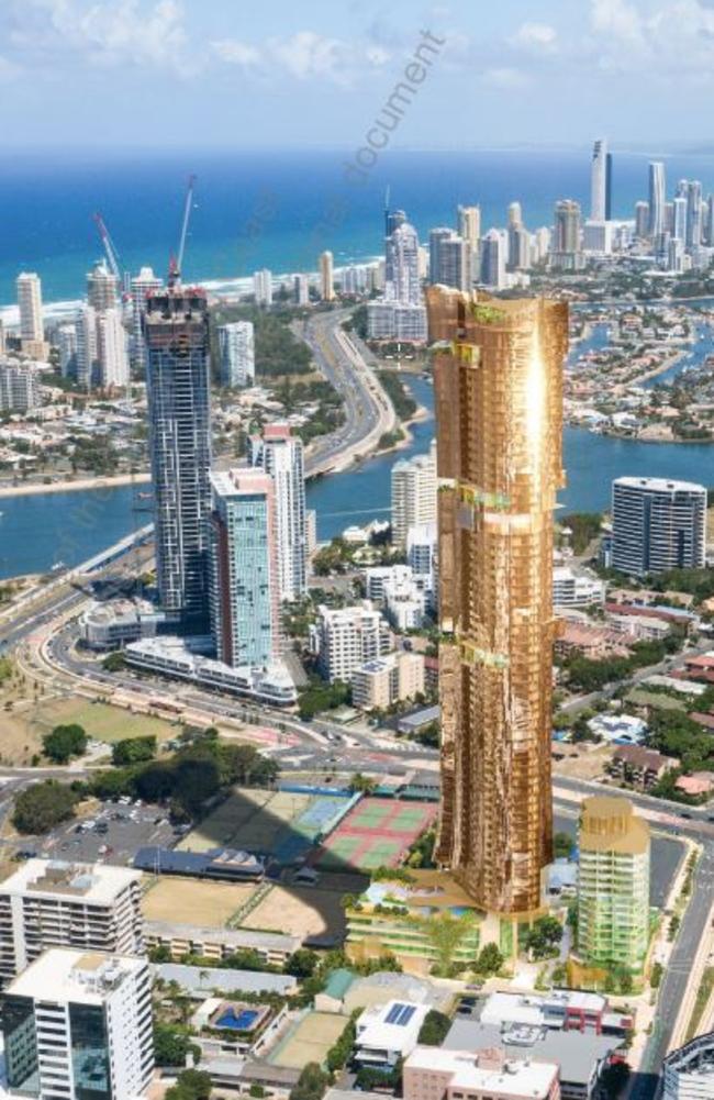 Artist impressions of ASF Consortium's Gold Tower, The AU.