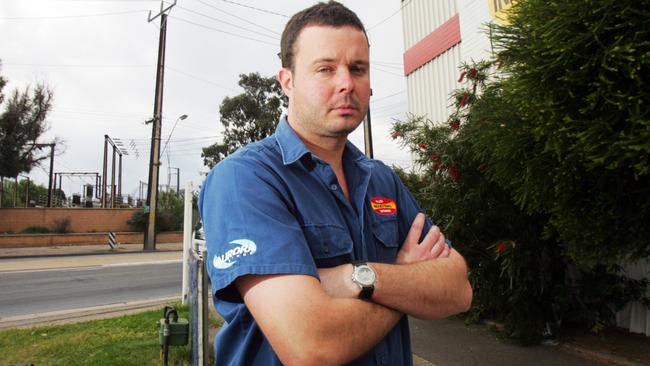 Chris Coxon from Industrial Engineers and Springmakers at the corner of South Road and Port Road where an underpass is likely to be constructed in the future.