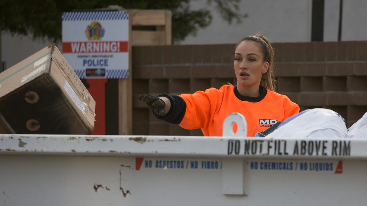 From dinner parties to filling skips – MAFS’ Hayley Vernon hasn’t turned her back on reality TV yet. Picture: Backgrid.