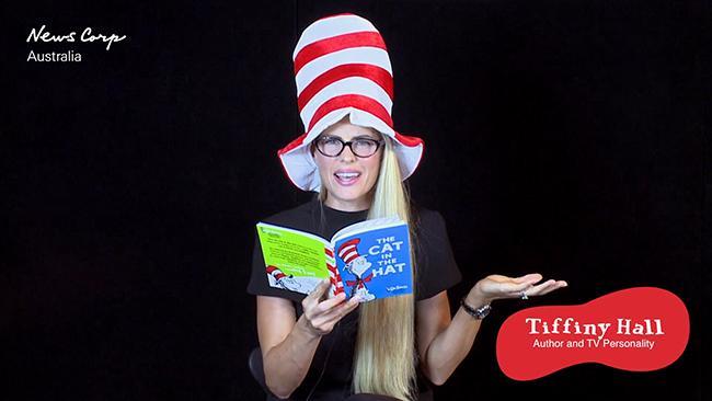 Author and TV Personality Tiffiny Hall reads The Cat In The Hat