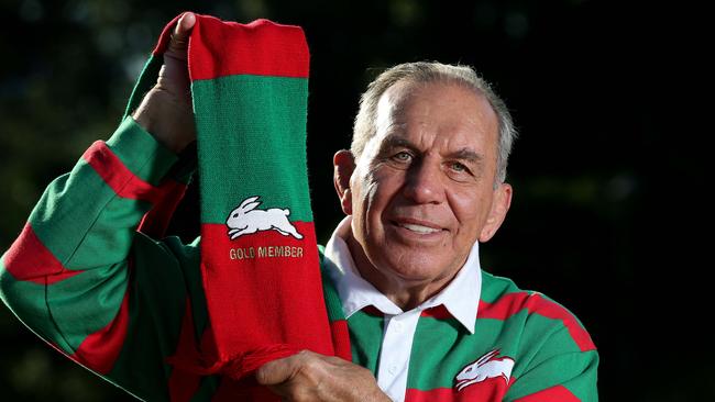 Broken Jaw Hero: South Sydney legend John Sattler played 77 minutes in the Rabbitohs victorious 1970 Grand Final with his jaw smashed to pieces. Picture: Adam Head