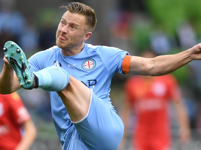 Melbourne City captain Scott Jamieson. Picture: Getty Images