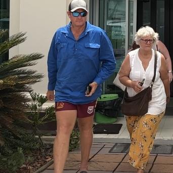 Supporters for triple murder accused Darryl Young, who allegedly shot three family members to death at the front gate of his Bogie property, were in Bowen Magistrates Court for the case's second mention. Picture: Supplied/ABC