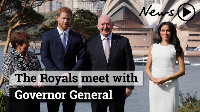 Royal Tour: Harry and Meghan meet the Governor General at Admiralty House