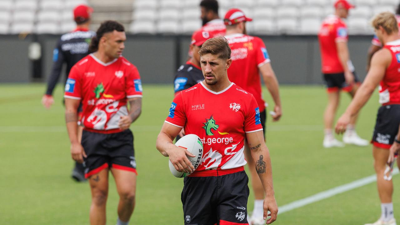 The Roosters won’t be going after Zac Lomax, with the Dragons star now tipped to join Parramatta in 2025. Picture: David Swift