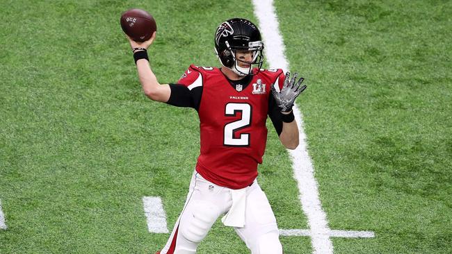 Newly crowned NFL MVP Matt Ryan gets some work in.