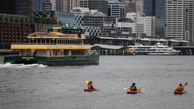 Heavy rain has fallen on NSW, including Sydney. Picture: NCA NewsWire / Dylan Coker