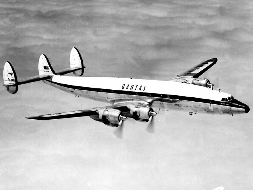 The Qantas Super Constellation circa 1955.