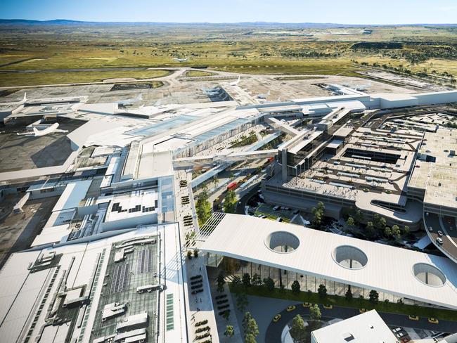 What the planned underground train station would look like. Picture: Melbourne Airport