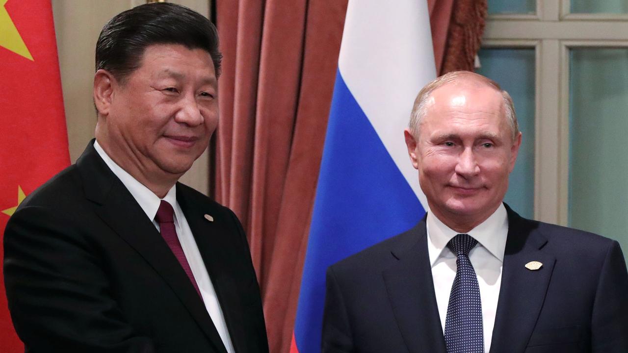 Russia's President Vladimir Putin and China's President Xi Jinping in 2018. Picture: Mikhael Klimentyev/Sputnik/AFP