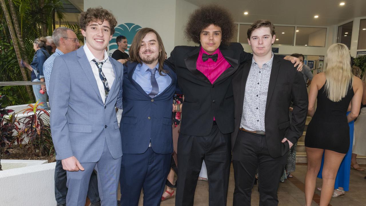 Liam O'Dwyer, Benjamin Forbutt, Adam Rollans &amp; Javk Baker at the Toormina High Formal.