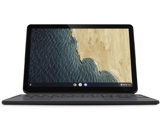 The Lenovo Chromebook Duet pulls double duty as a laptop and tablet computer. Picture: Supplied