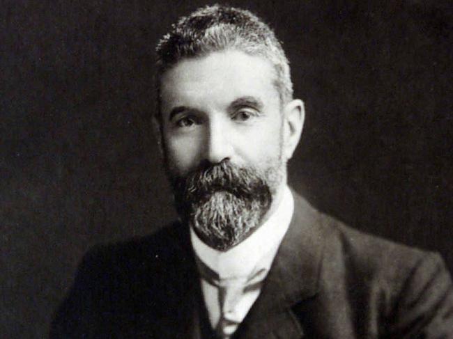 Early undated copy photo of former Prime Minister Alfred Deakin. Picture: Judith Harley.