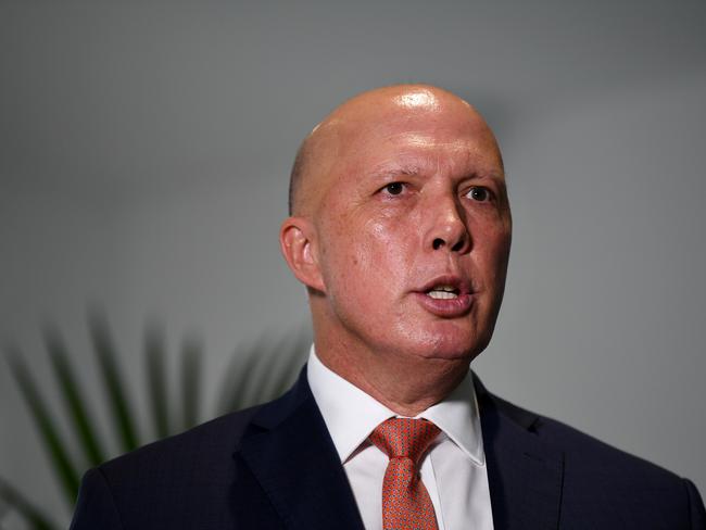 Defence Minister Peter Dutton has denied wrongdoing. Picture: NCA NewsWire/Dan Peled