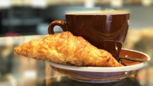 A classic Parisian “petit dejeuner” at L’Annam Patisserie and Boulangerie.