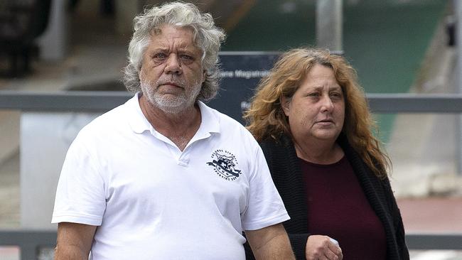 Charles Phillip Burns and Sharon Marie Willbatt appeared in Brisbane District Court this afternoon. Picture: NCA NewsWire / Sarah Marshall