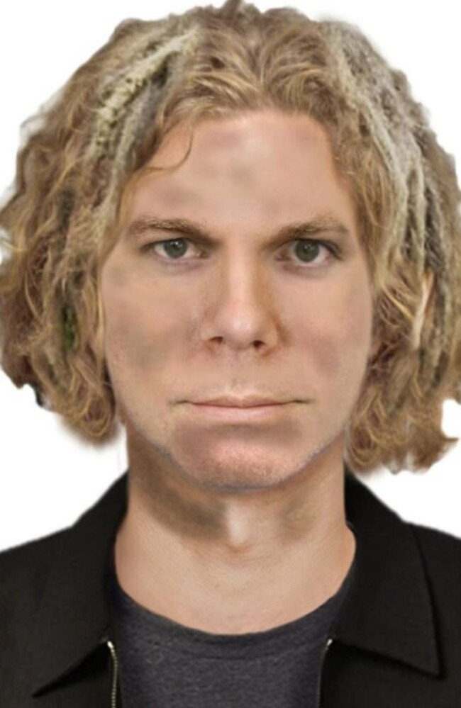 A computer-generated image of the man police want to speak to. Picture: Victoria Police