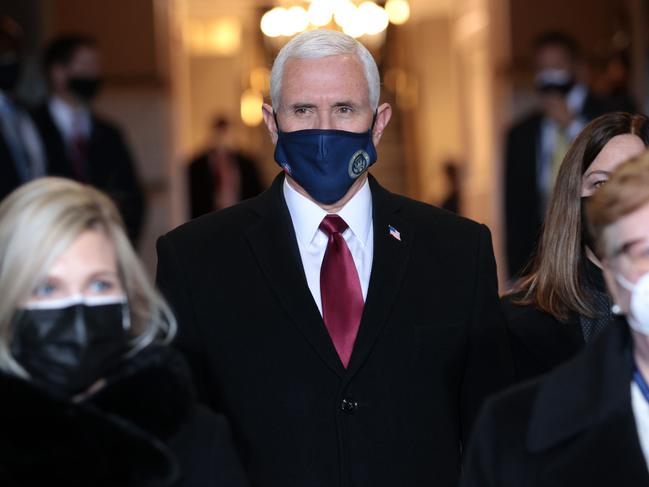 Former US Vice President Mike Pence attended the inauguration. Picture: AFP